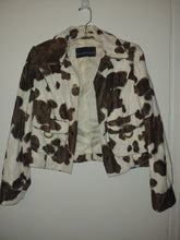 Roccobarocco Italian Cow Pattern Coat - USA Size 8