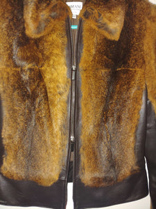 Armani Italian Calf Leather Jacket - USA Size 6