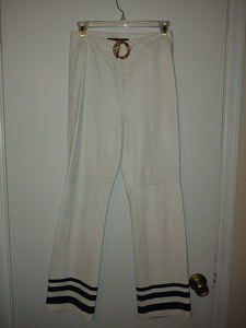 Ralph Lauren Radiant White Leather Pants - Size 2