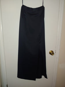 Alex Evenings Long Black Strap Dress Skirt - Size 6