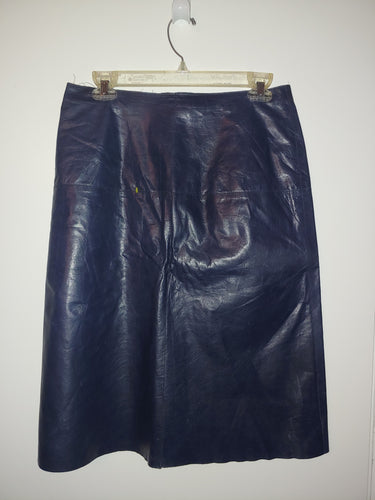 Banana Republic - Black Leather Skirt - Size 4